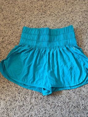FP Movement by Free People Teal High-Waist Athletic Shorts